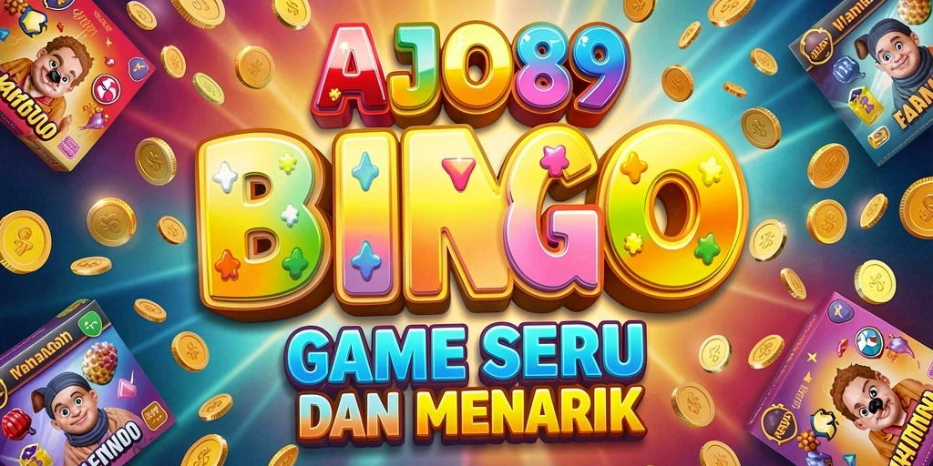 Tampilan gameplay AJO89 dengan suasana bingo yang ceria.