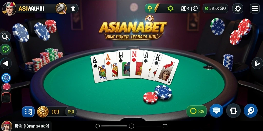 Screenshot gameplay ASIANABET menampilkan keseruan bermain poker.