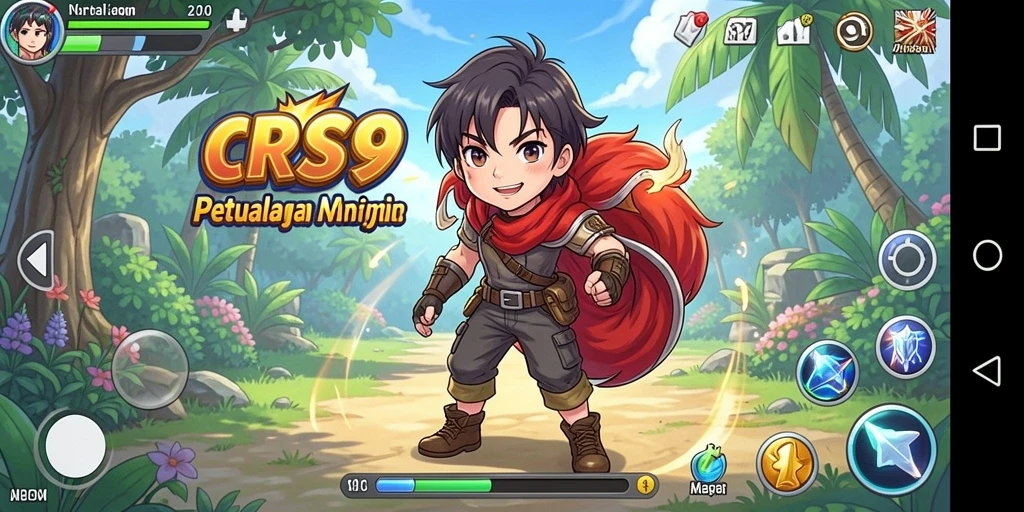 Tampilan gameplay seru dan interaksi karakter dalam CRS99.