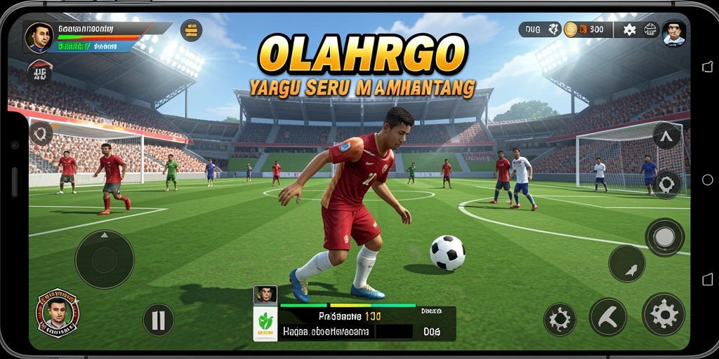 Screenshot D06 menampilkan gameplay olahraga yang mendebarkan dan penuh aksi.