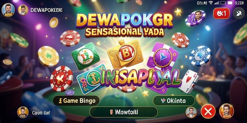 Screenshot gameplay DEWAPOKER dengan momen seru Bingo.