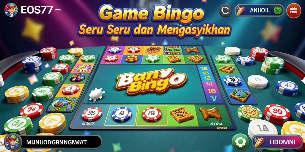 Tampilan gameplay seru dalam permainan Bingo EOS77.