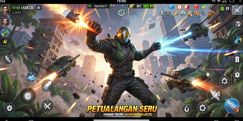 Tampilan gameplay <strong>FB168</strong> yang penuh aksi dan menegangkan.