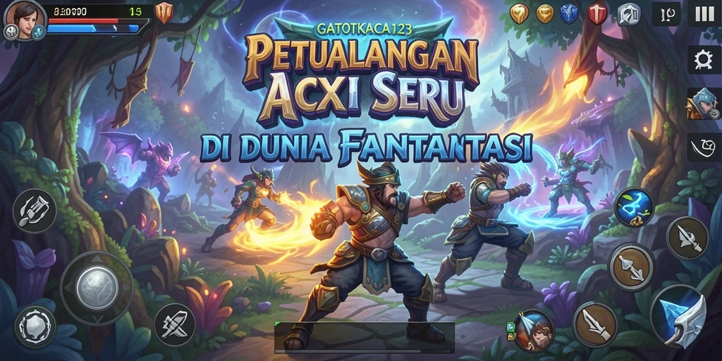 Tangkapan layar menampilkan aksi seru dalam GATOTKACA123 dengan grafis yang memukau.