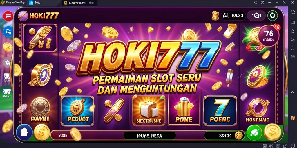 Tampilan menarik dari gameplay Slot HOKI777 yang mendebarkan.