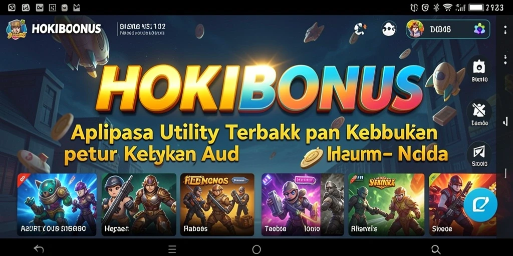 Tampilan antarmuka HOKIBONUS yang menarik dan fungsional.