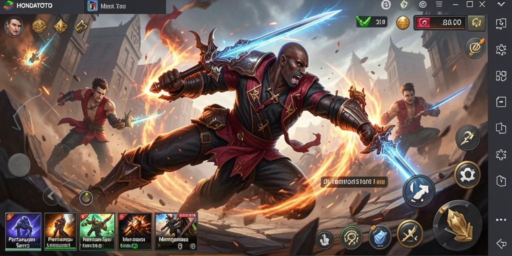 Screenshot menampilkan aksi mendebarkan di <strong>HONDATOTO</strong>.