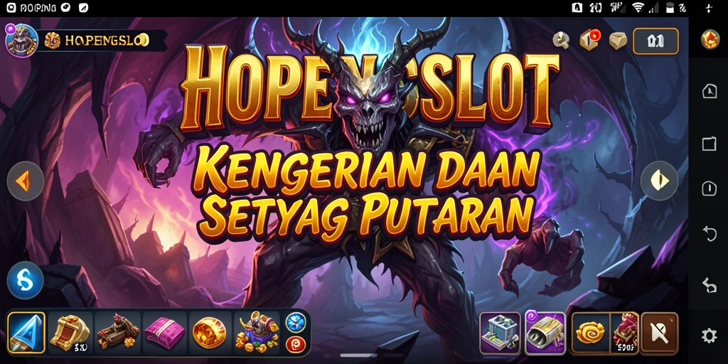Screenshot gameplay HOPENGSLOT yang menyeramkan dan menegangkan.