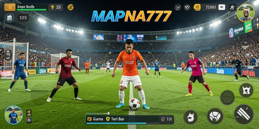 Screenshot gameplay MAPNA777 yang menunjukkan aksi seru di lapangan.