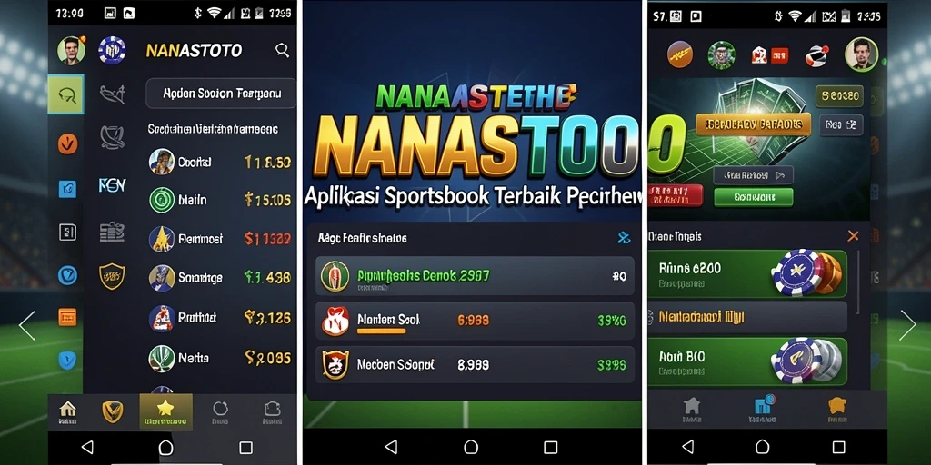 Tampilan gameplay NANASTOTO dengan fitur Sportsbook yang menarik.