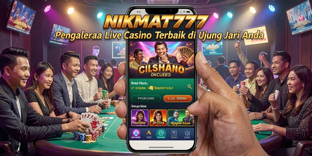 Tampilan gameplay Live Casino yang mendebarkan di NIKMAT777.