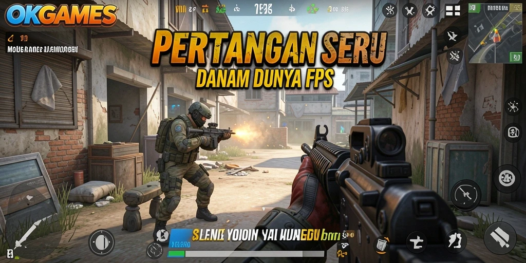 Gameplay seru dengan pertempuran intens dalam OKGAMES.