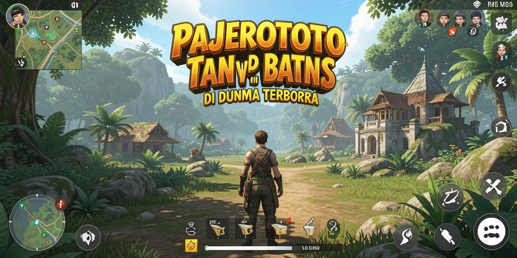 Tampilan gameplay <strong>PAJEROTOTO</strong> dengan eksplorasi dunia yang luas.