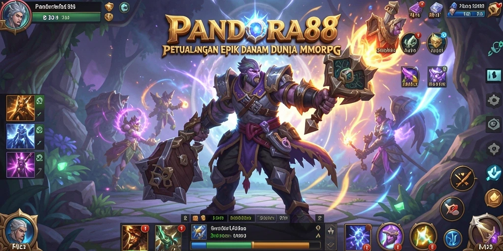 Tangkapan layar gameplay PANDORA88 menunjukkan aksi seru dalam dunia MMORPG.