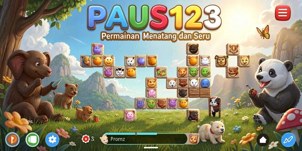 Tampilan gameplay PAUS123 yang menantang dan interaktif.