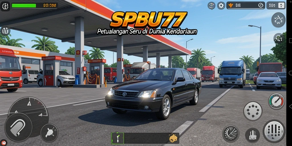 Gameplay SPBU77 dengan suasana petualangan yang seru.