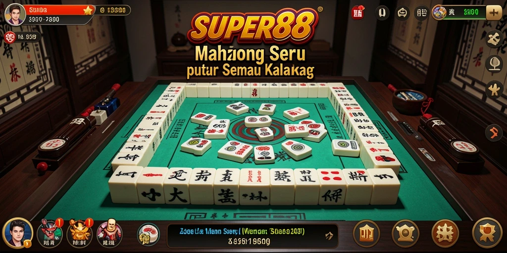Screenshot utama menunjukkan gameplay Mahjong yang mengasyikkan.