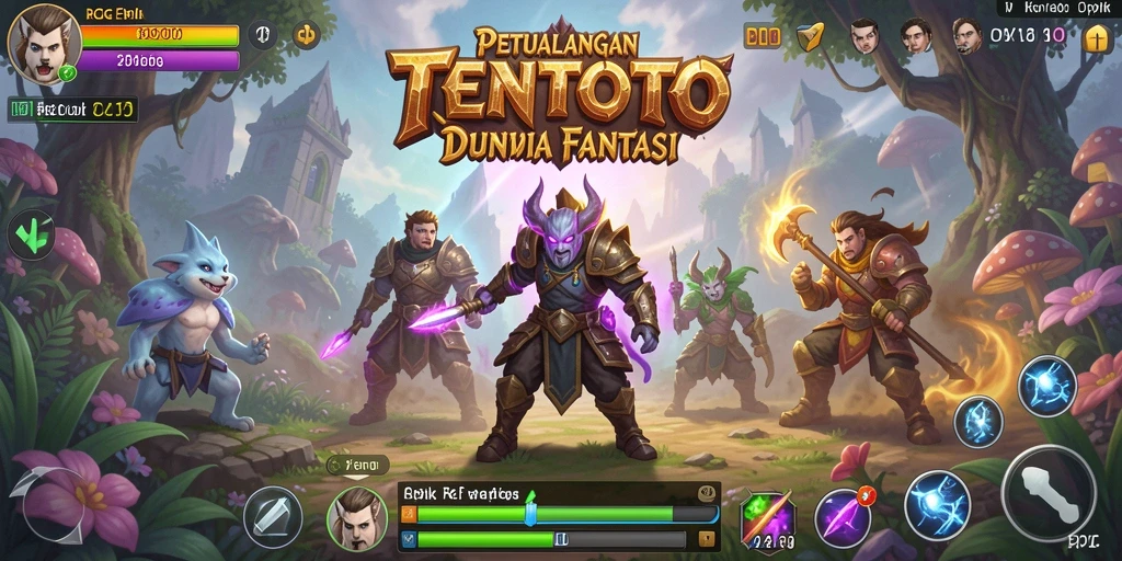 Screenshot gameplay RPG TENTOTO yang seru dan menantang.
