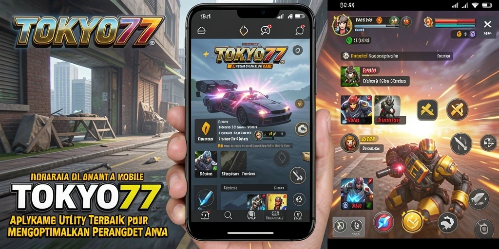 Tampilan antarmuka utama dari aplikasi Utility TOKYO77 yang intuitif.