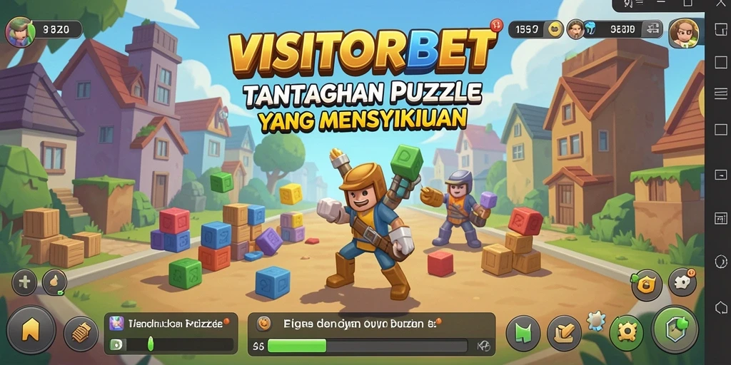 Screenshot gameplay VISITORBET yang menampilkan tantangan puzzle yang menarik.